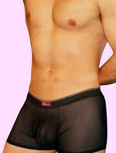 Boxer de Tul Transparente Color negro