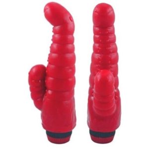 Vibrador Estimulador de Clitoris FUNNY DOBLE ROJO