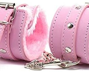ESPOSAS DE ECOCUERO ROSA CON PLUSH ROSA