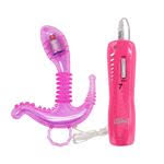 VIBRADOR TRIPLE ESTIMULADOR PUNTO G CLITORIS ANAL MULTIFUNCION