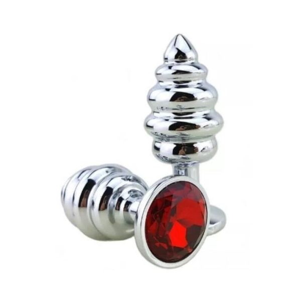 STEEL WAVES STRASS ANAL PLUG Small