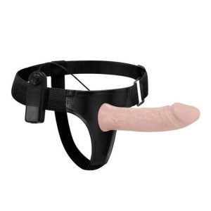ARNÉS CON DILDO HUECO Y VIBRADOR
