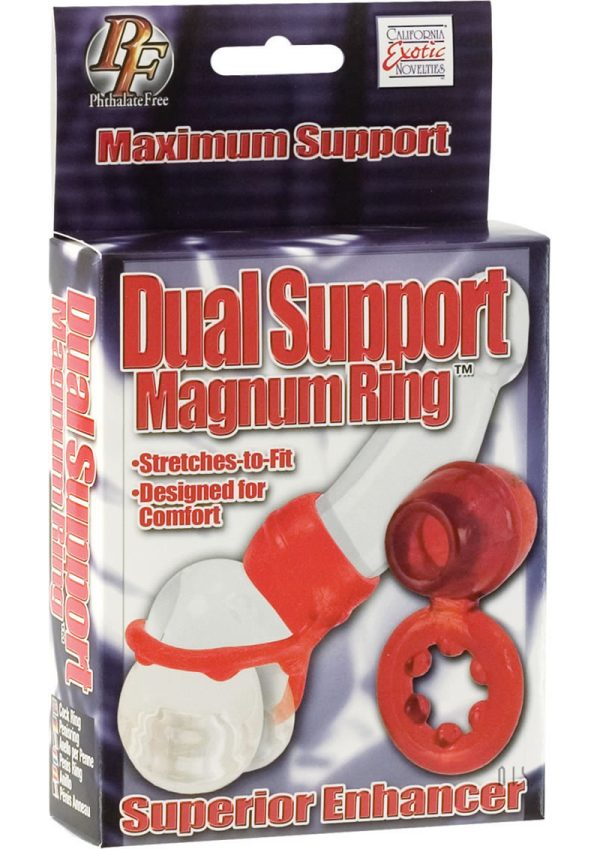 Anillo Magnum de doble soporte – Rojo