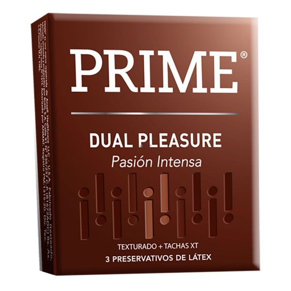 PRIME PRESERVATIVOS DUAL PLEASURE
