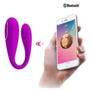 Vibrador August Parejas 12 Funciones Silicona Usb Recargable Bluetooth