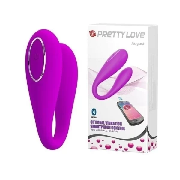 Vibrador August Parejas 12 Funciones Silicona Usb Recargable Bluetooth - Imagen 4
