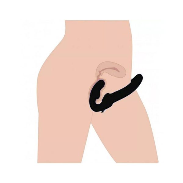 STRAP ON CON VIBRADOR NEGRO GRANDE - Imagen 3