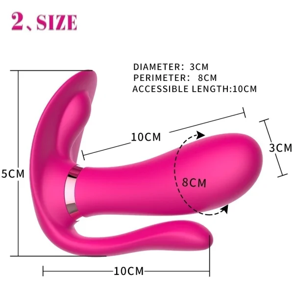 MASAJEADOR PROSTATICO VIBRADOR-USB TRIPLE ESTIMULACION