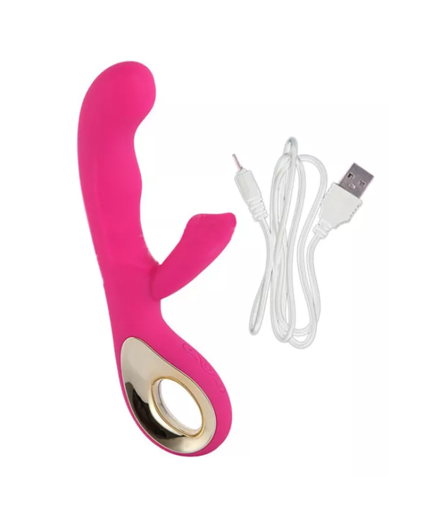Consolador Vibrador Doble Masajeador Carga Usb Punto G