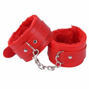 Esposas Suaves Ecocuero Rojo
