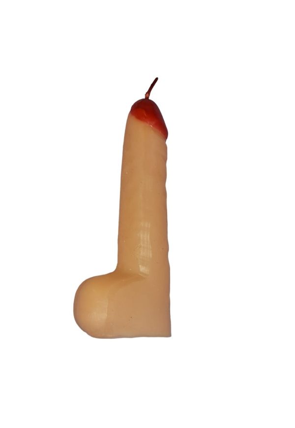 VELA CON FORMA DE PENE MEDIANA X 11cm